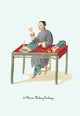 A Woman Making Stockings- Canvas Poster 20" x 30"