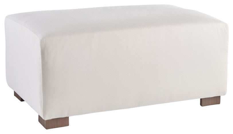 Rectangular Cocktail Ottoman, Cayenne