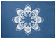 Ikat Mandala Chenille Rug, Blue, 5'x7'