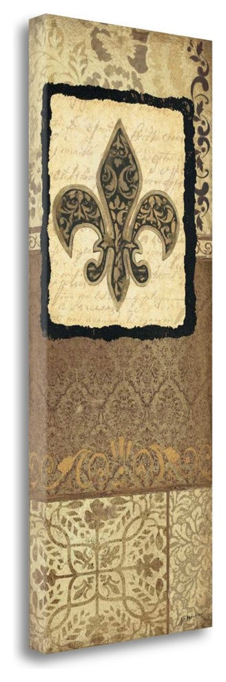 "Fleur De Lis" By Jo Moulton, Giclee Print on Gallery Wrap Canvas, Ready to Hang
