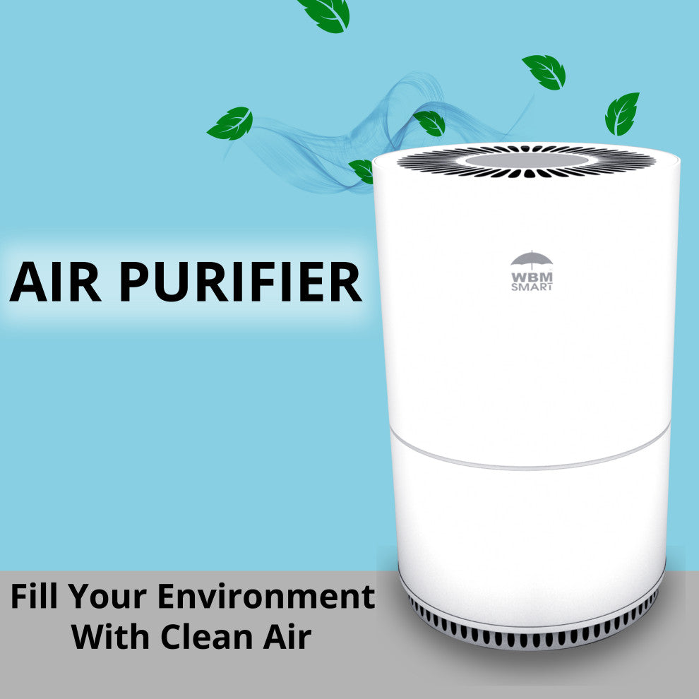 WBM Smart Air Purifier, Air Cleaner For Extra Large Room, 25db Quiet Air Purifi