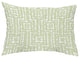 Woven Tiki 14"x20" Abstract Decorative Outdoor Pillow, Green