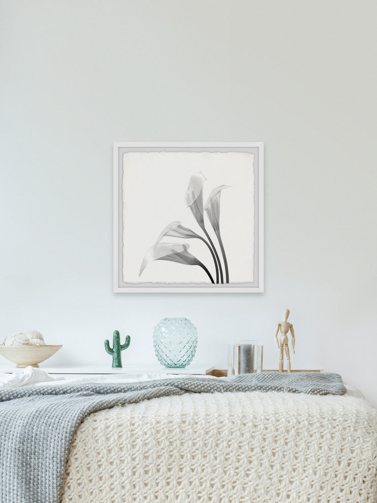 "Flower From the Sky" Framed Painting Print, 32x32