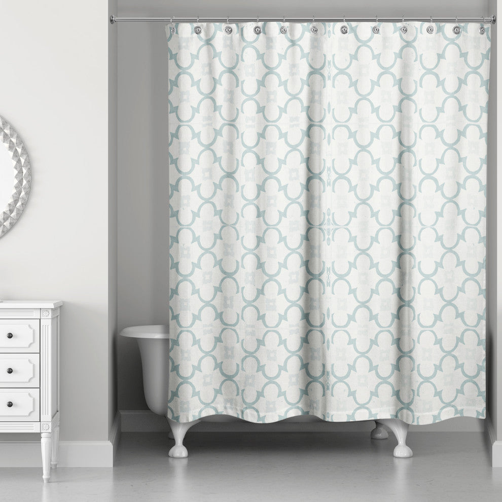 Rustic Tile Pattern 5 71x74 Shower Curtain