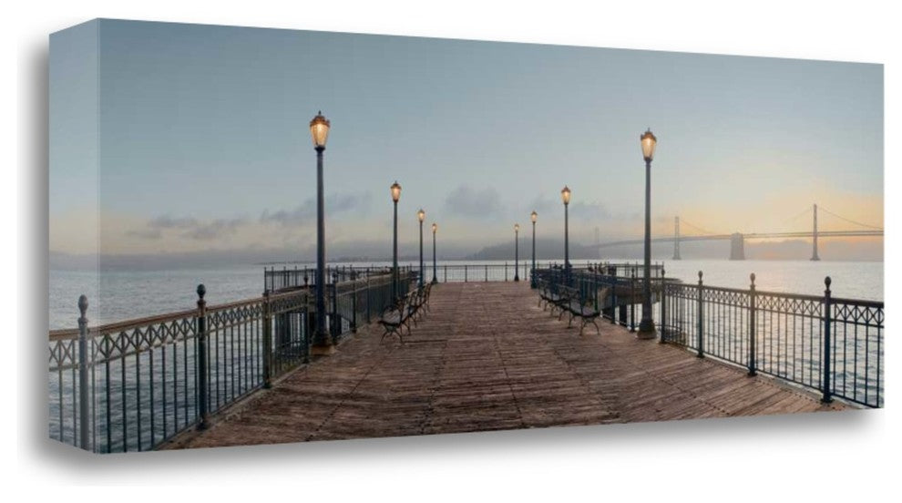 "Broadway Pier Pano - 124" By Alan Blaustein, Giclee on Gallery Wrap Canvas
