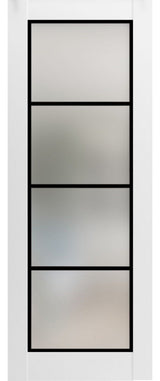 Slab Barn Door Panel 42 x 80 | Planum 2132 White Silk  | Sturdy Finished