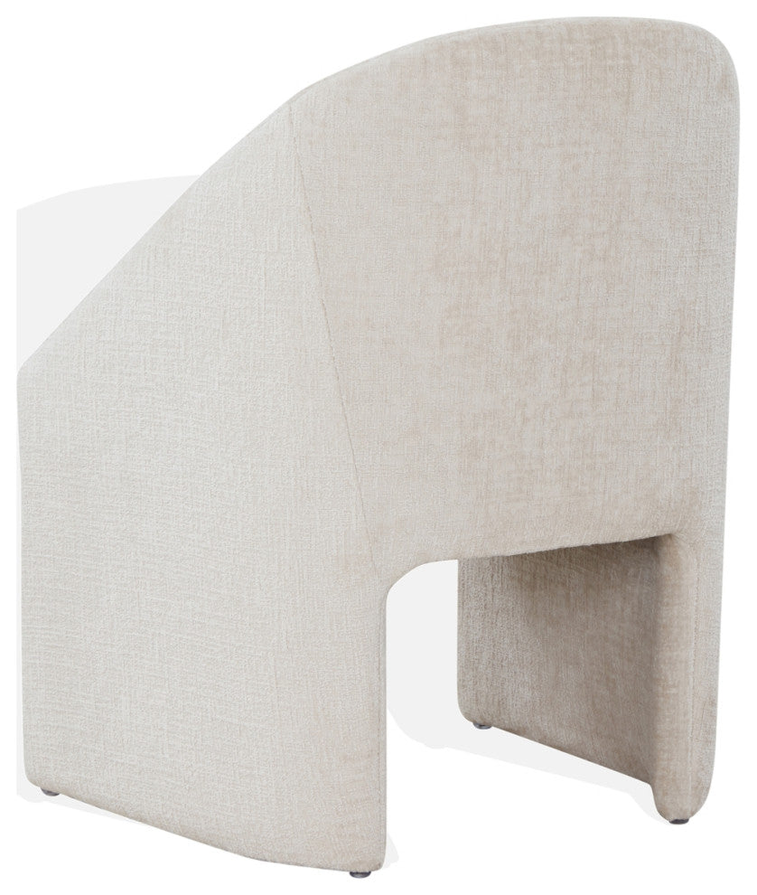 Safavieh Couture Kagan Chenille Dining Chair, Creme