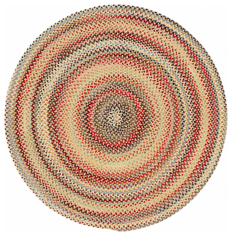 Capel Portland Gold 0346_100 Braided Rugs - 8' 6" Round