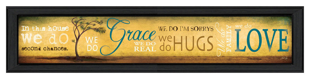 "Grace And Love" By Marla Rae, Printed Wall Art, Ready To Hang, Black Frame