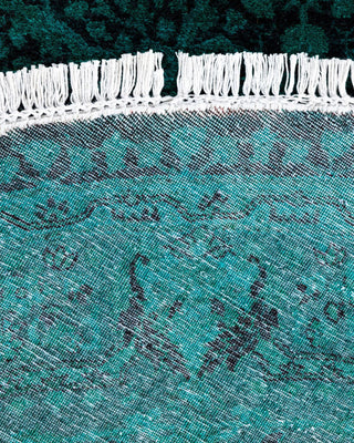 Fine Vibrance, One-of-a-Kind Hand-Knotted Area Rug Green, 6'1"x6'1"