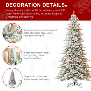 10' Pre-Lit Artificial Christmas Tree