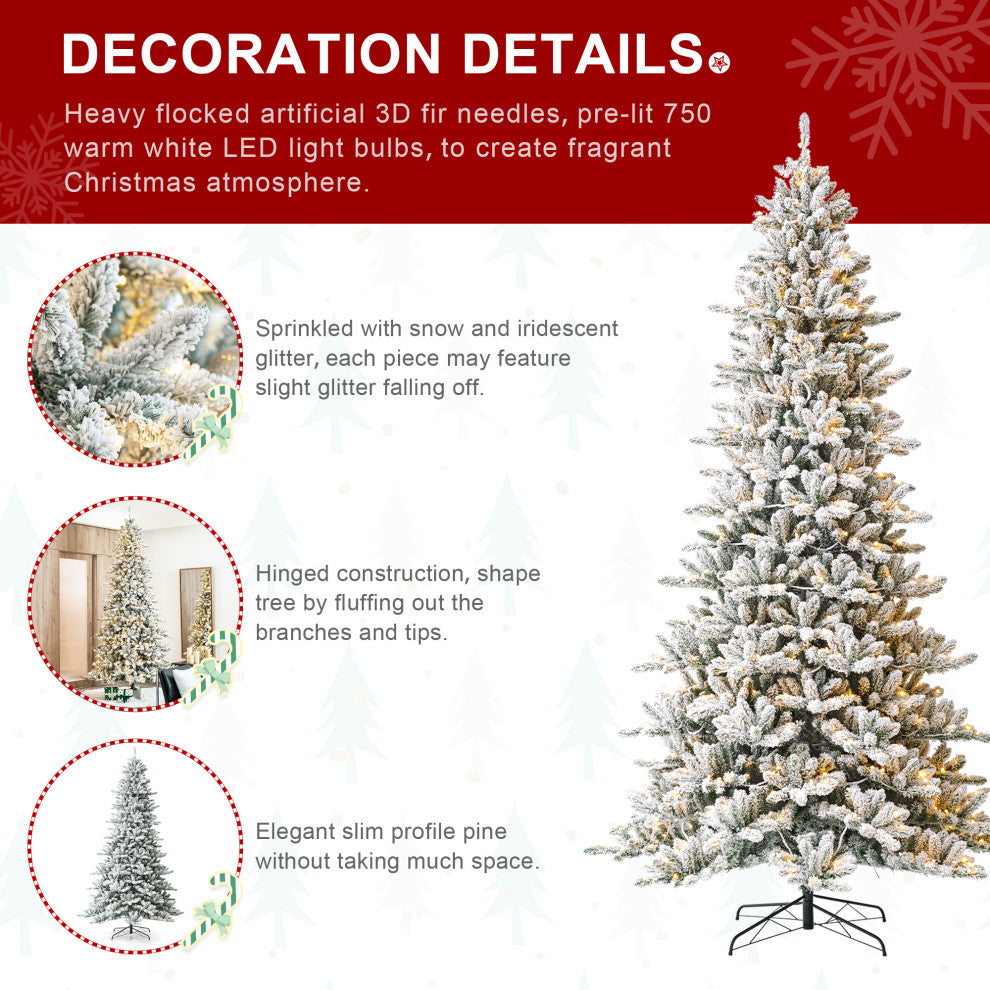 10' Pre-Lit Artificial Christmas Tree