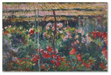 Monet 'Peony Garden' Canvas Art, 47 x 30