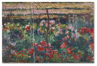 Monet 'Peony Garden' Canvas Art, 47 x 30