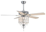 Safavieh Fint Ceiling Light Fan, Chrome