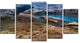 Brilliant Turquoise Melt Pool, Large Landscape Canvas Print, 60"x32", 5 Panels