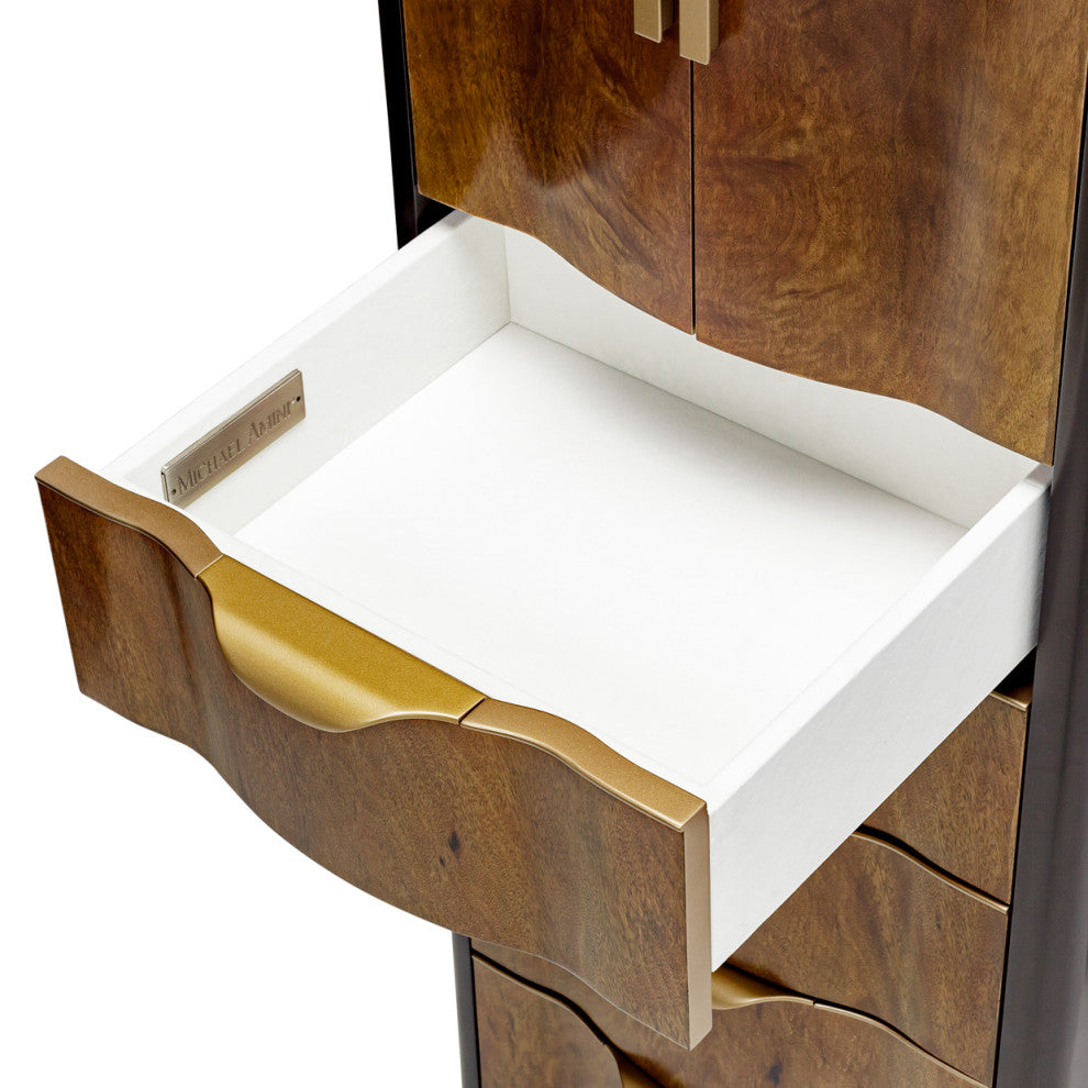 Malibu Crest Swivel Lingerie Chest - Crotch Mahogany