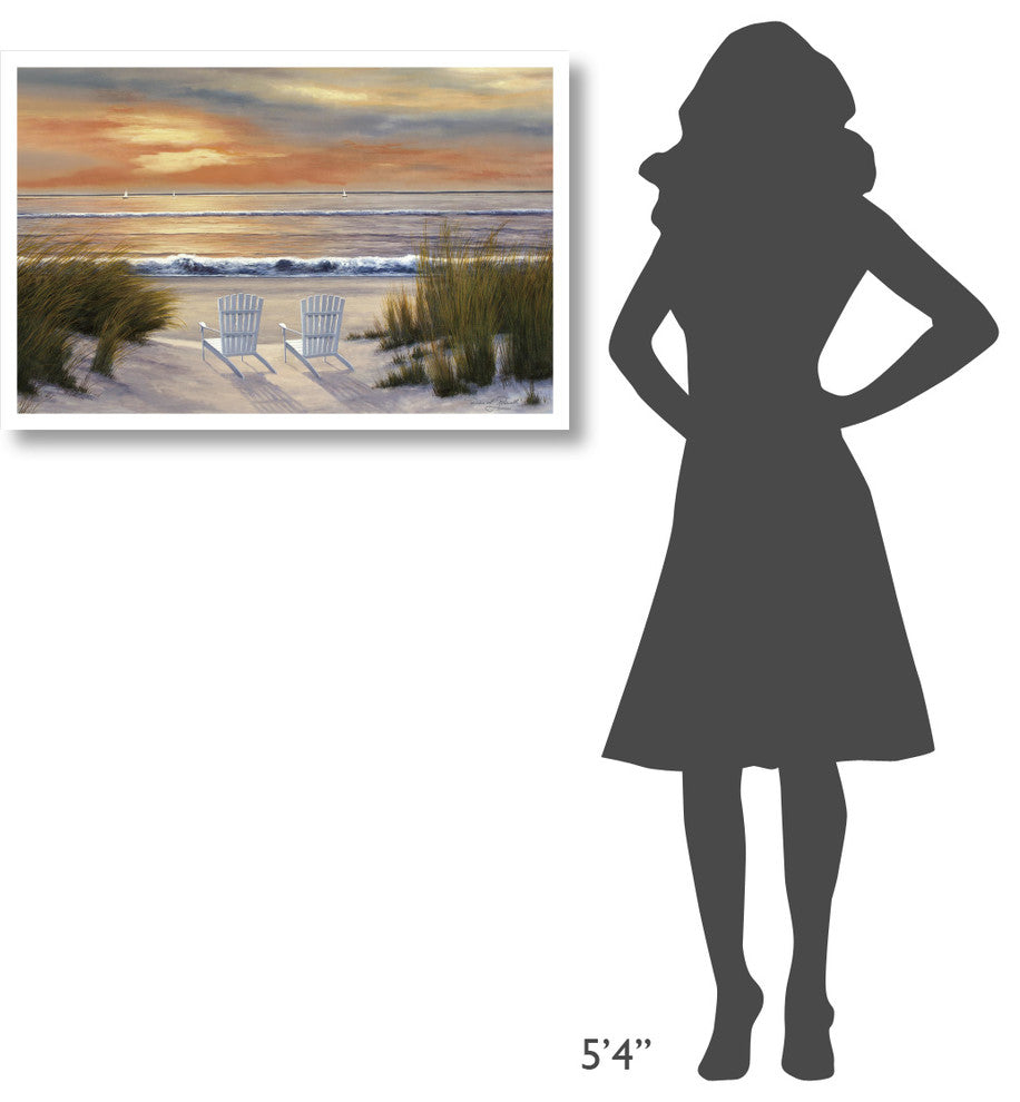 "Paradise Sunset" Digital Paper Print by Diane Romanello, 36"x24"