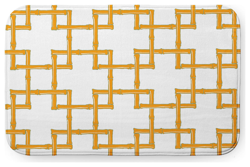 34" x 21" Bamboo  Bathmat, Mango