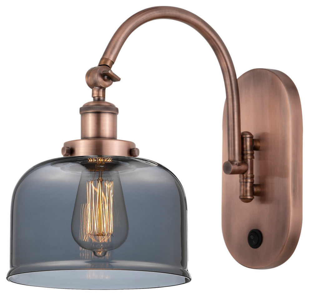 Bell Sconce, Antique Copper, Plated Smoke, Plated Smoke