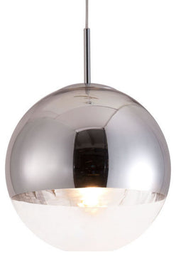 HomeRoots 15" X 18" X 15" Chrome Kinetic Ceiling Lamp