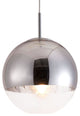 HomeRoots 15" X 18" X 15" Chrome Kinetic Ceiling Lamp