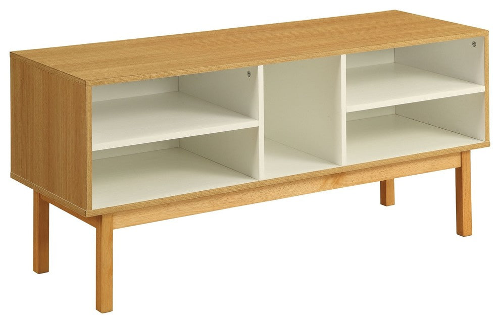 Console Table, Natural and Ivory