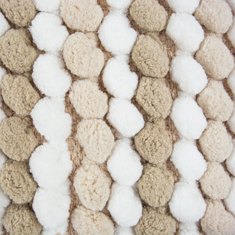 DII Bath Microfiber Mat Taupe Stripe 21"x34"