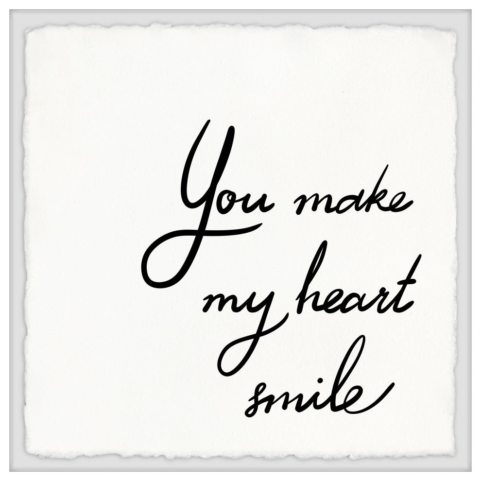 "My Heart Smile" Framed Painting Print, 18x18
