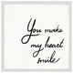 "My Heart Smile" Framed Painting Print, 18x18