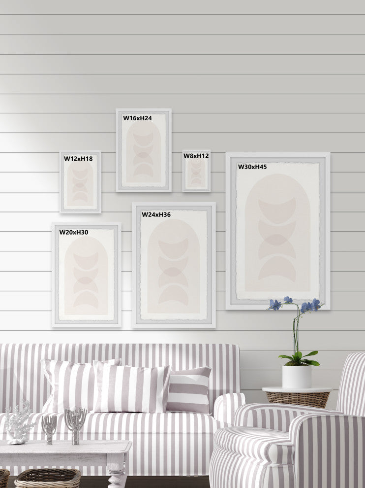 "Dual Polarity" Framed Painting Print, 30x45