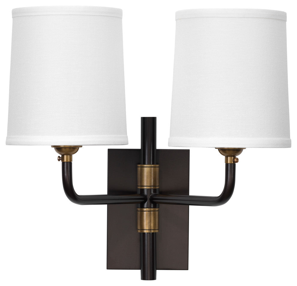 Lawton Arm Wall Sconce, Oil Rubbed Bronze, 2-Light