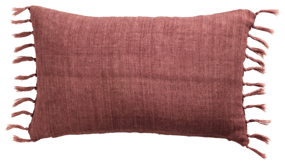 Jaipur Living Majere Solid Rose Down Pillow 13"X21" Lumbar