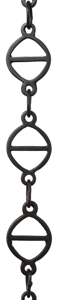 RCH Hardware Brass Designer Chandelier Chain, Various Finishes, Oil Bronzed Blac
