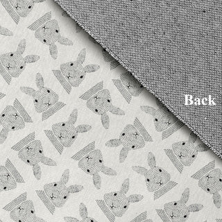 Criss Cross Bunnies Easter Chenille Rug, Whisper White, 5'x7'