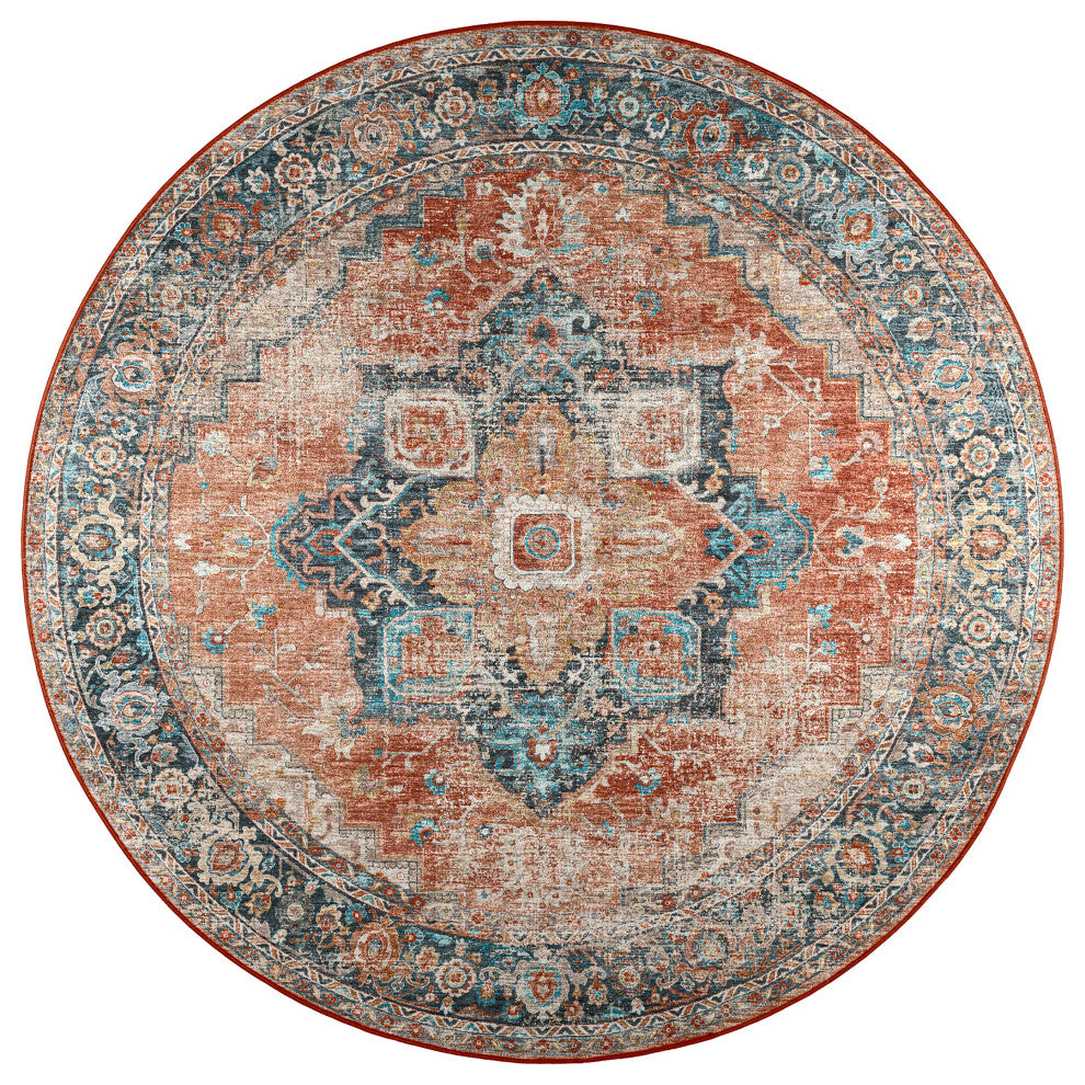 Jericho JC2 Spice 4' x 4' Round Rug