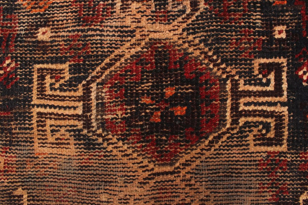 Vintage Sherazi Candella Red Rug 6'10"x9'2"