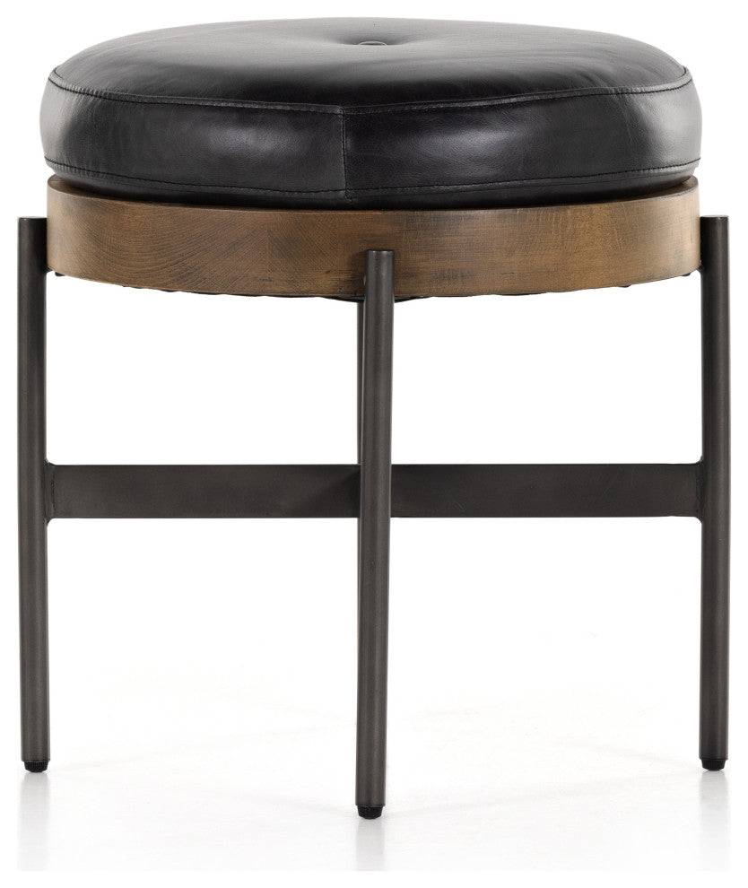 Edwyn Small Ottoman, Sonoma Black