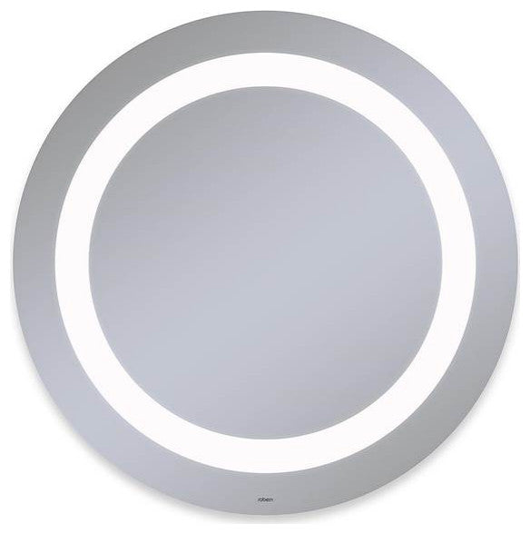 Robern Vitality Lighted Mirror, Silver, Modern