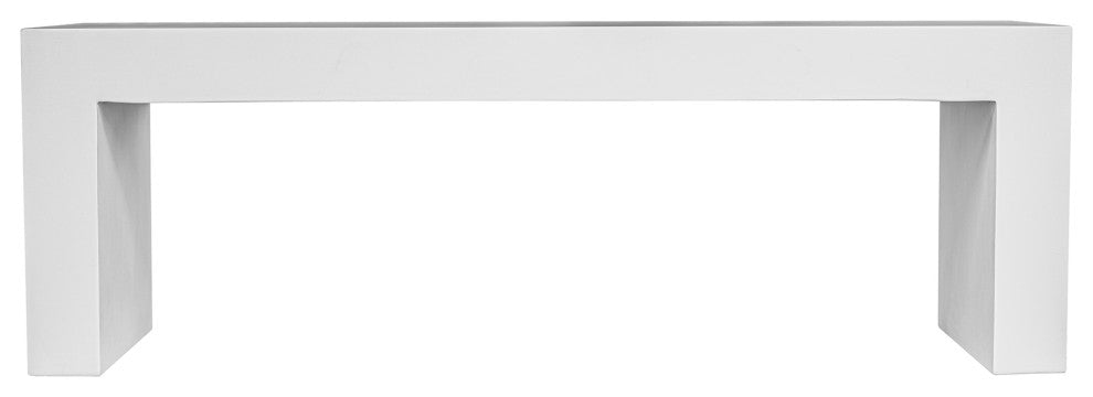 Lazarus Outdoor Bench White