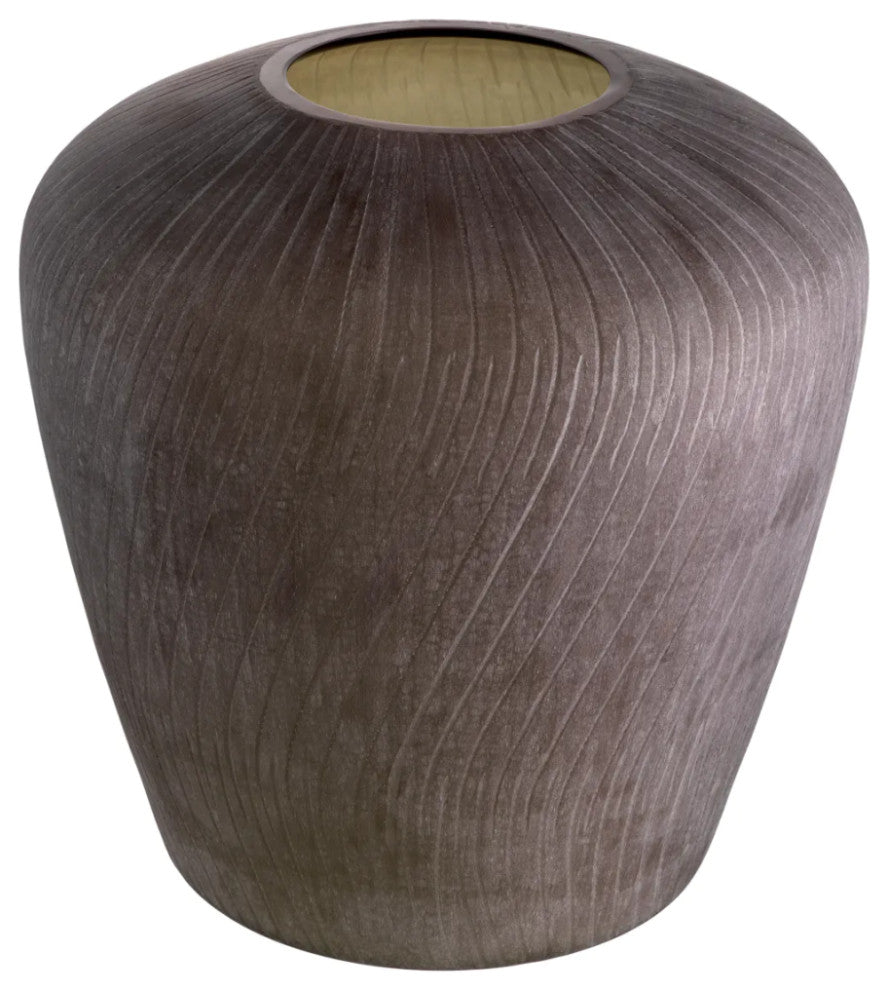 Brown Handblown Glass Vase, Eichholtz Tarlow
