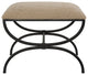 Uttermost 23699 Hacienda Plush Latte Small Bench