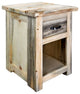 Big Sky Collection Rugged Sawn One Drawer Nightstand, Natural, 25"H