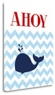 "Chevron Whale II" By Tamara Robinson, Giclee Print on Gallery Wrap Canvas