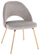Sand Velvet Chair (Gold), Grey