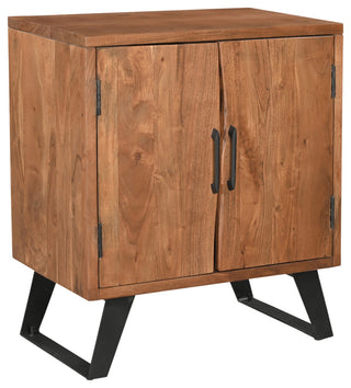 Lydia 2-door Live Edge Solid Wood Nightstand