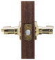 Restroom Lever, Polished Brass