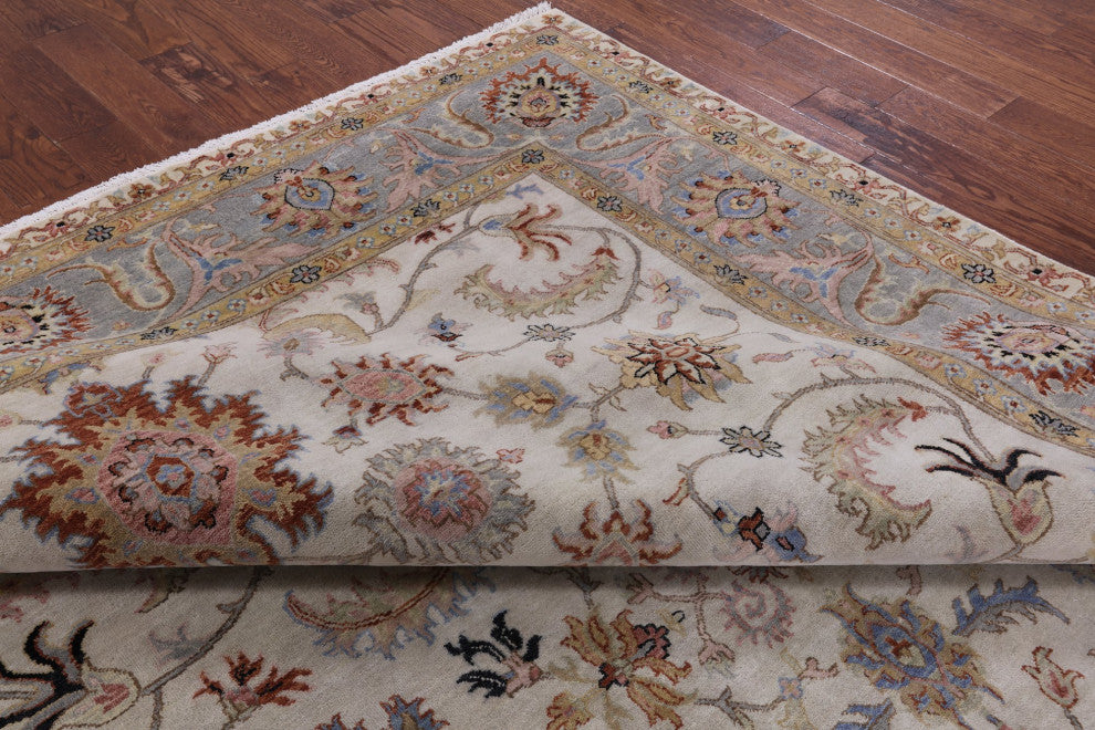 8' 10" X 12' 1" Persian Tabriz Hand-Knotted Wool Rug Q9015