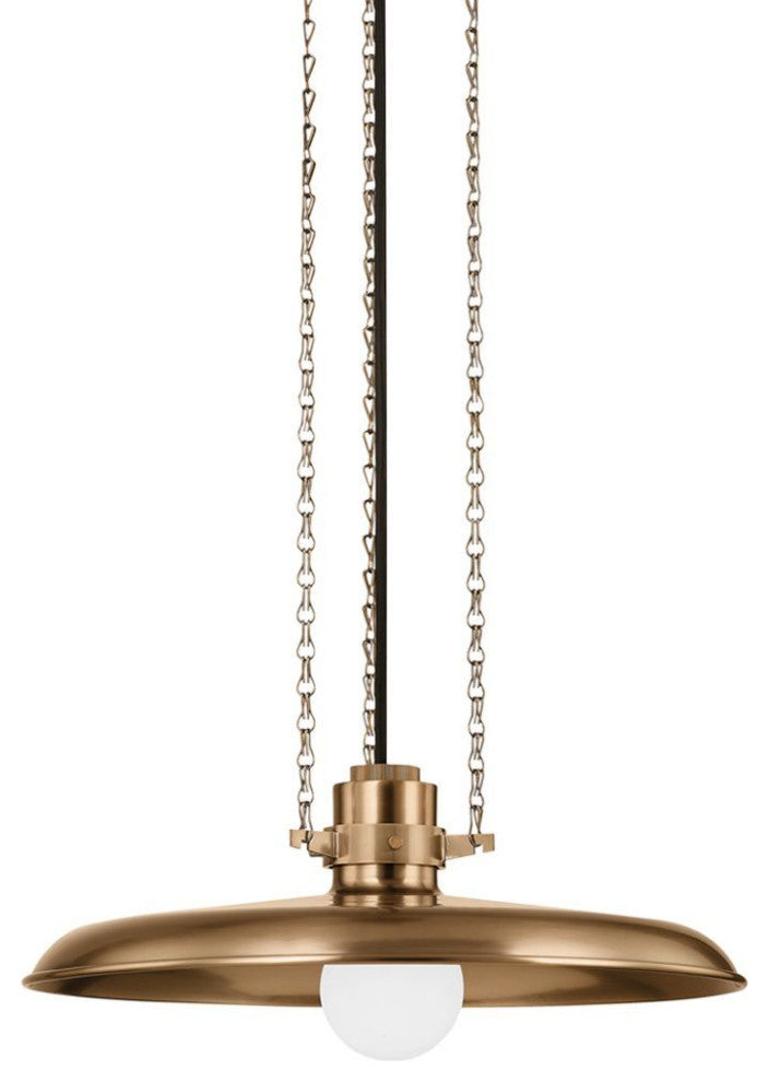 Rainhill Pendant, Patina Brass