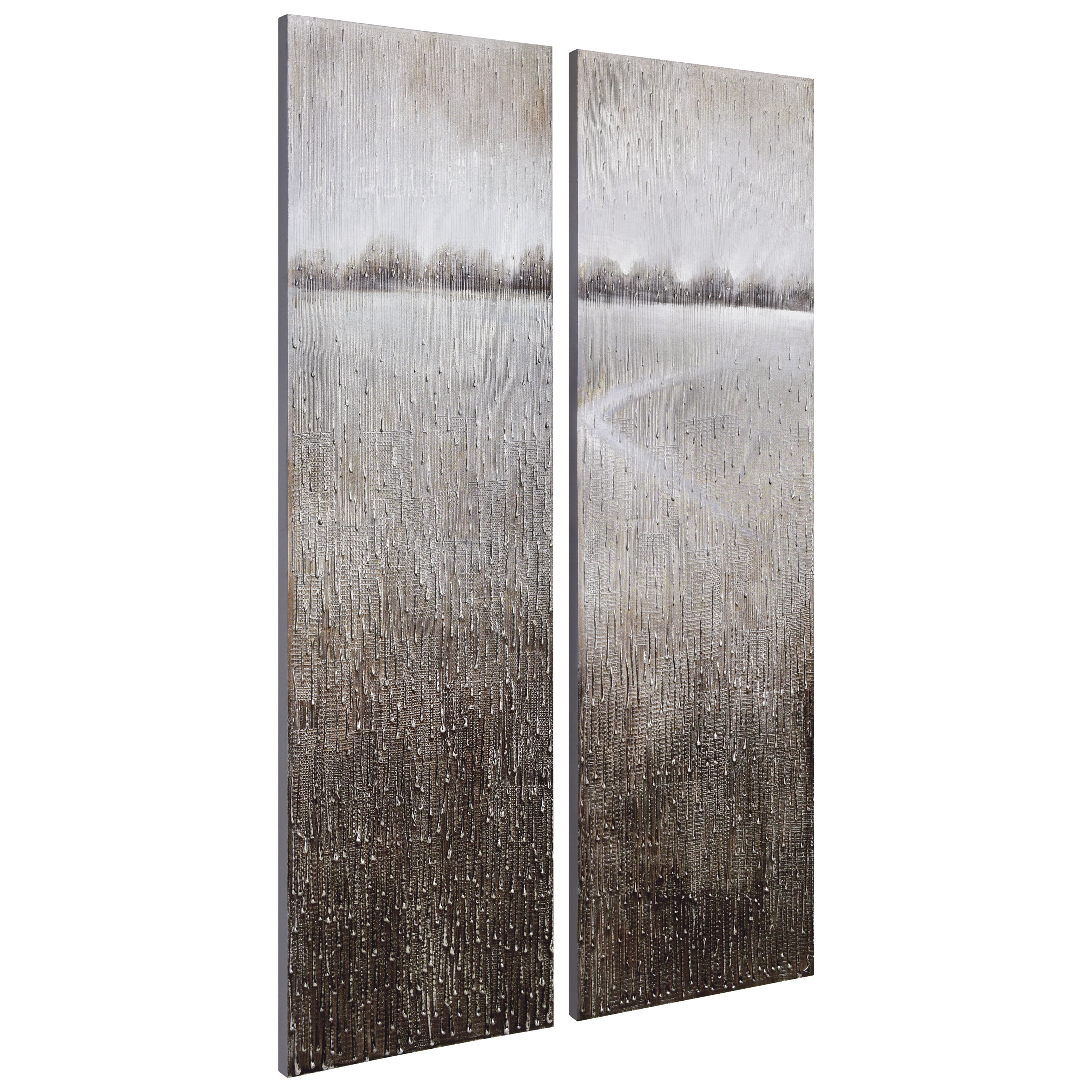 Listlessness Textured Metallic Hand Painted Wall Art by Martin Edwards